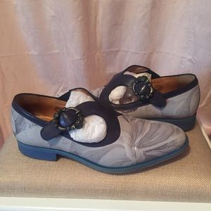 Fluevog Orlando Navy Flat 8.5